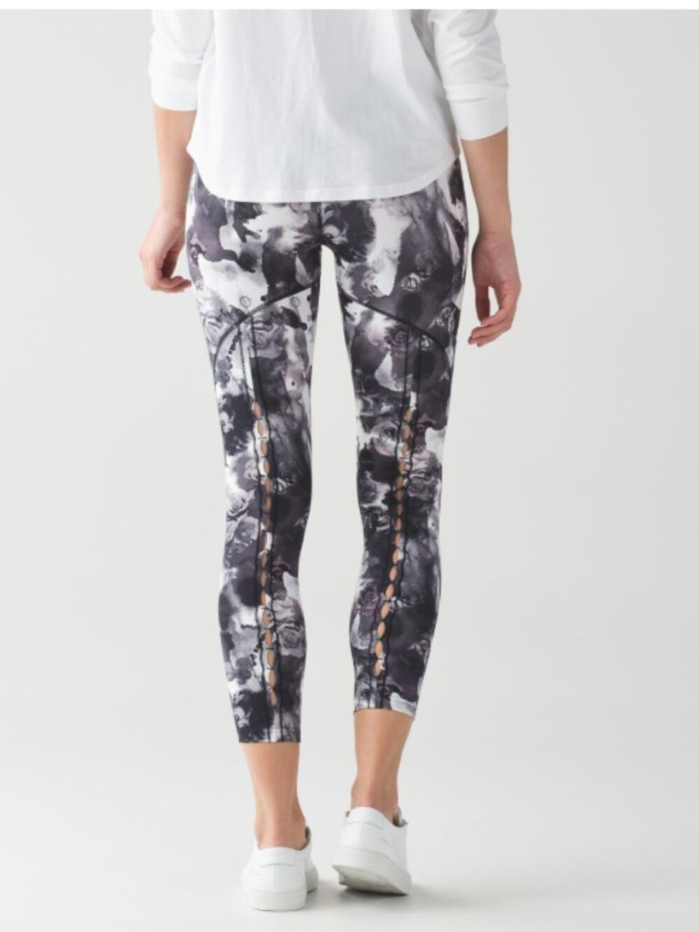 Lululemon High Times Pant (Peek) Obscurred Black Dusty Mauve Size 4 W5AE4S